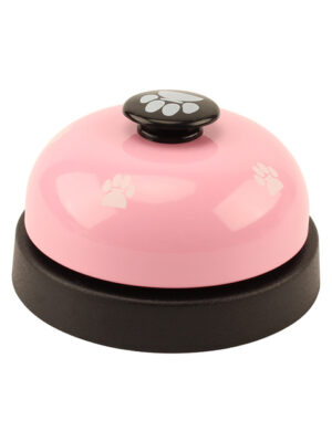 Ringklocka (receptionsklocka), rosa/svart