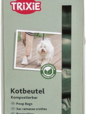 Bajspåsar av majs, komposterbara, 10 rullar x 10 st, skogsgrön