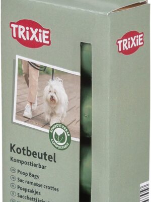 Bajspåsar av majs, komposterbara, 4 rullar x 10 st, skogsgrön