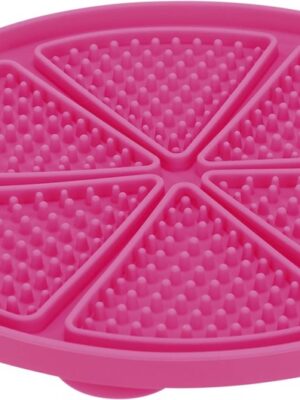 Lick'n'Snack platta med sugkopp, silikon, ø 18 cm, rosa