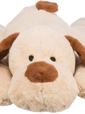 Hund soft, plysch, 75 cm, beige/brun