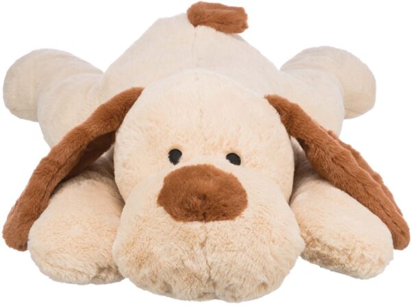 Hund soft, plysch, 75 cm, beige/brun